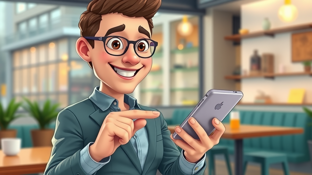 Confident consumer easily navigating a local business website on a smartphone, exemplifying top mobile site design and user experience